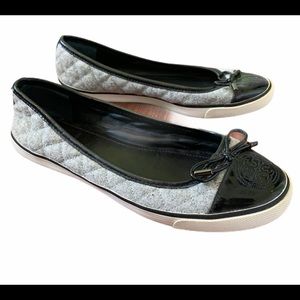Tory Burch skyler quilted shoes bow size 7.5